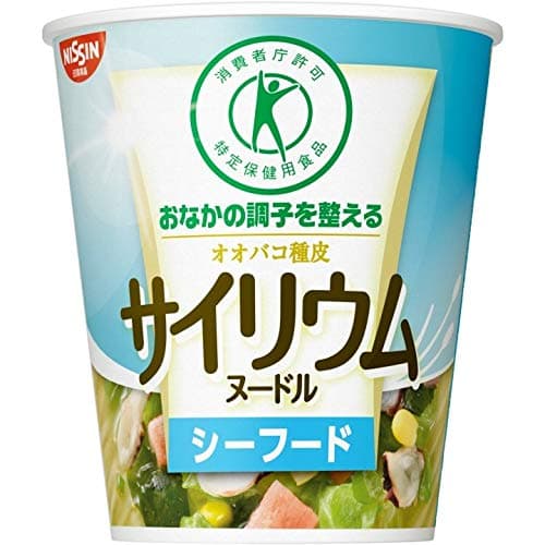 [Tokuho] Nisshin psyllium noodle seafood 49g ~ 12 pieces