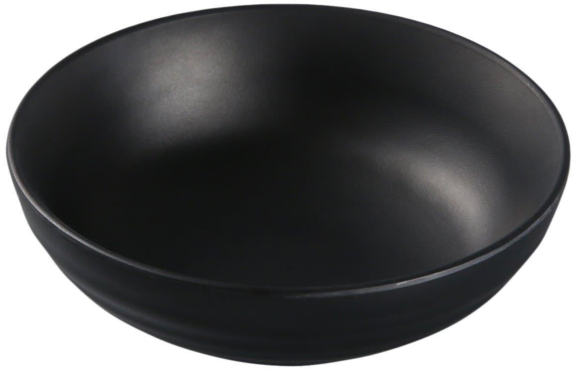 Yanco BP-3005 Black Pearl-2 Salad Bowl, 8 oz Capacity, 5" Diameter, 1.5" Height, Melamine, Black Color with Matting Finish, Pack of 48