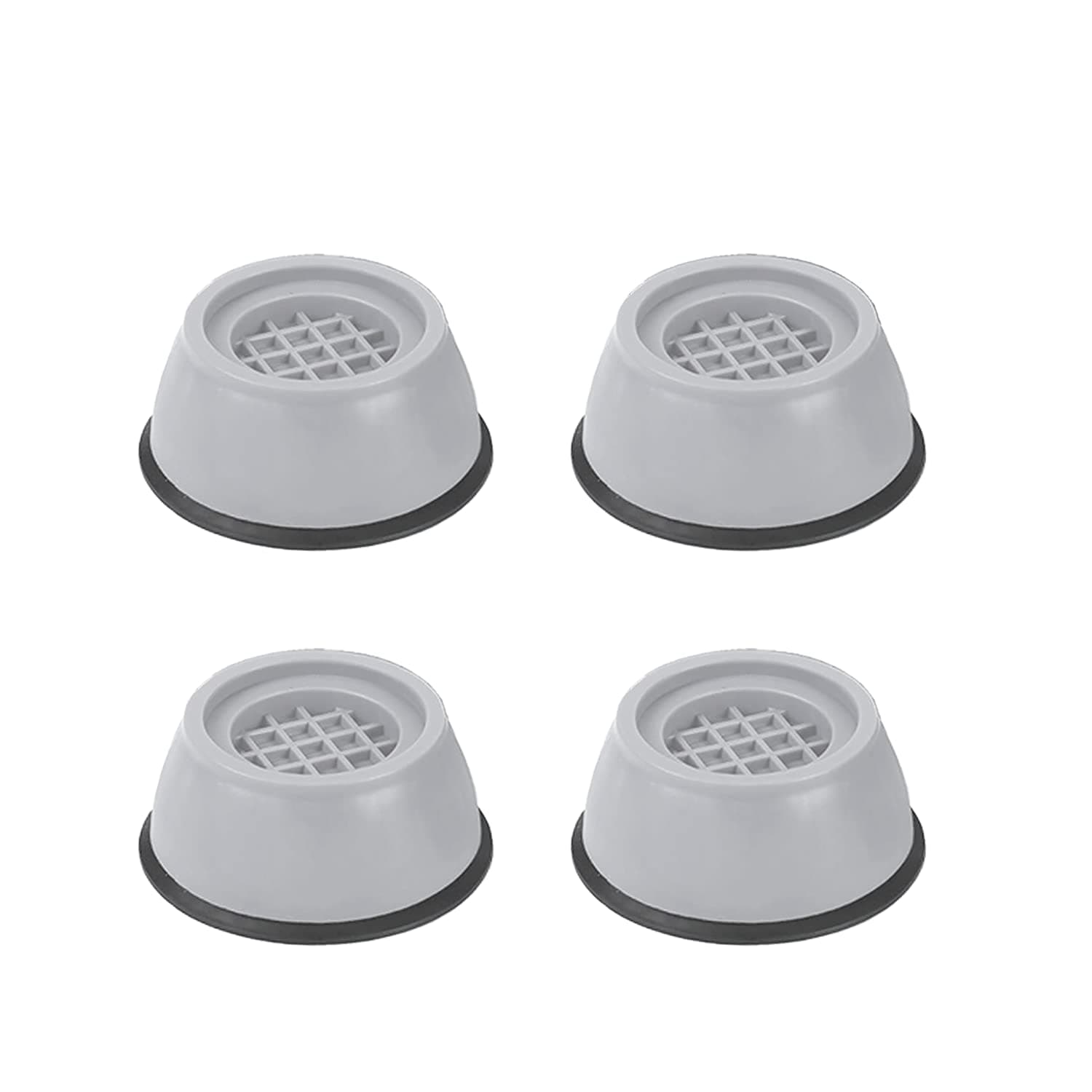 VIBRAT Plastic Washer Dryer Anti Vibration Pads With Suction Cup Feet, Fridge Washing Machine Leveling Feet Anti Walk Pads Shock Absorber Furniture Lifting Base(4 Piece).
