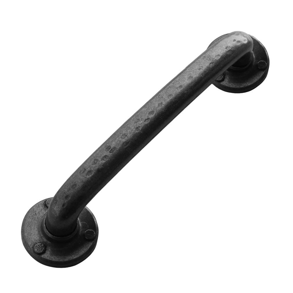 ZHANGJIAHE Vintage Drawer Handles Antique Black Kitchen Cabinet Handles Door Kitchen Drawer pulls Curved, 6 1/8" Length (5" Hole Center