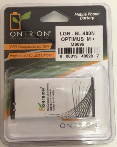 Ontrion Premium Battery for LG MS695 Optimus M+