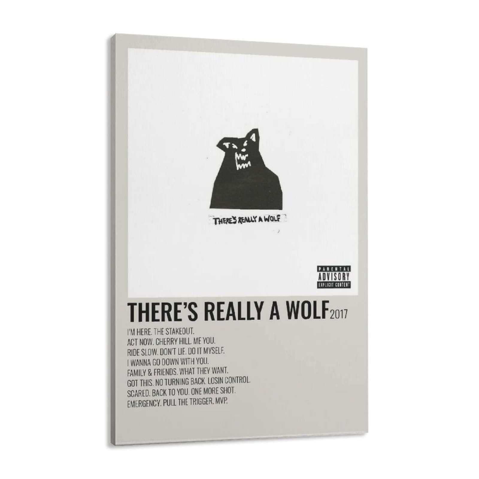 THERE'S REALLY A WOLF Russ Canvas Poster Bedroom Decor Sports Landscape Office Room Decor Gift Frame-style16x24inch(40x60cm)