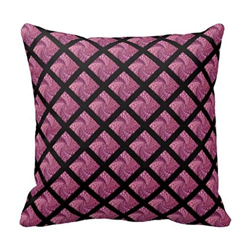 Crackled Glass Swirl Design Pink Tourmaline Pillow Case