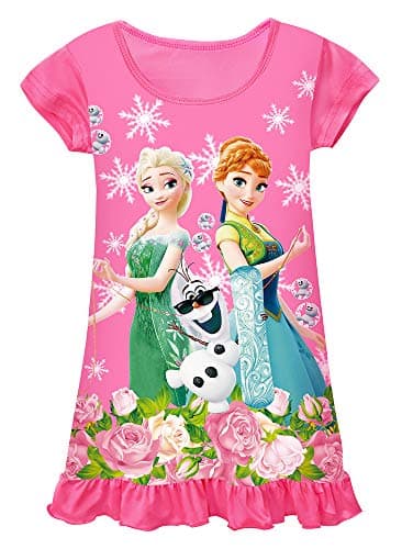 Toddler Night Gown Little Girls Princess Pajamas Dress