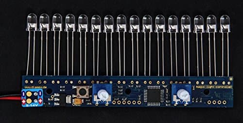 Running LED Light Chaser 16 Channel Light with Different Effects + 16 Green 5mm LEDs