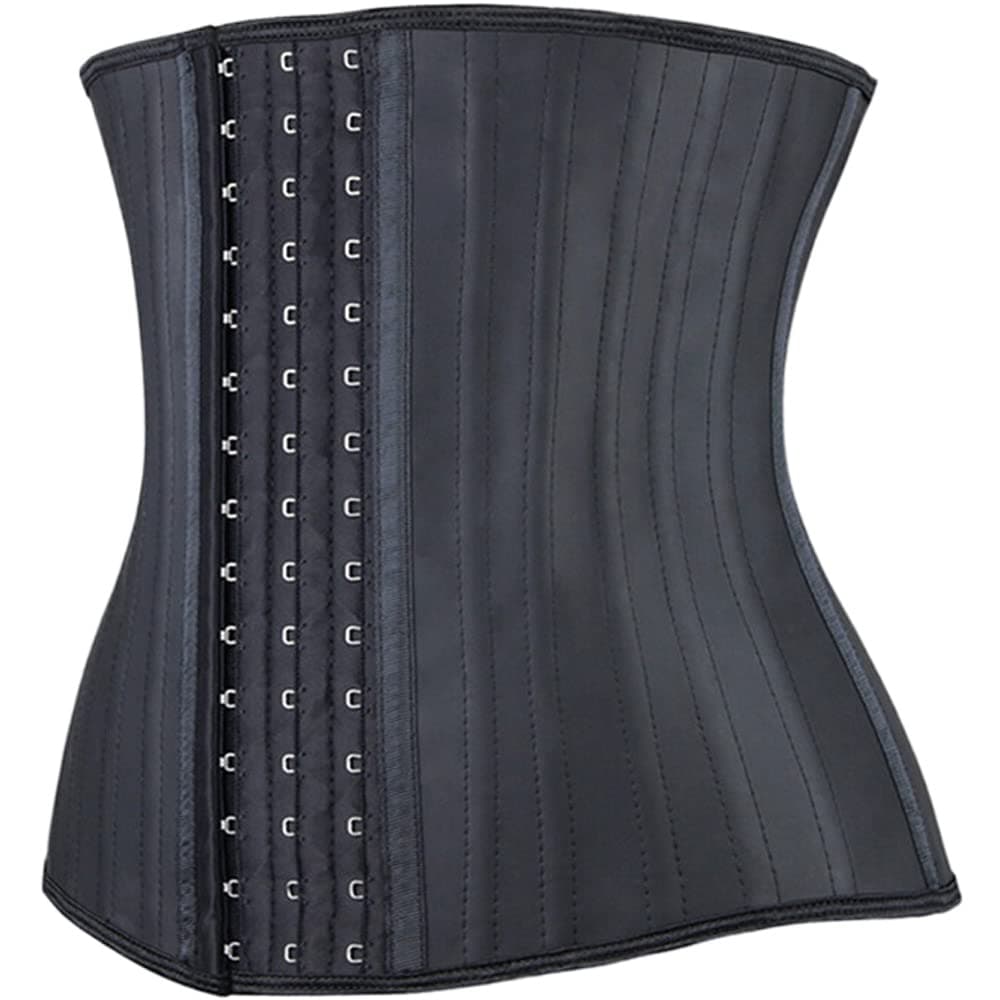Sweat Waist Trimmer, 25 Steel Boned Latex Sauna Waist Trainer, 30cm Height Sauna Body Shaper Gym Belt