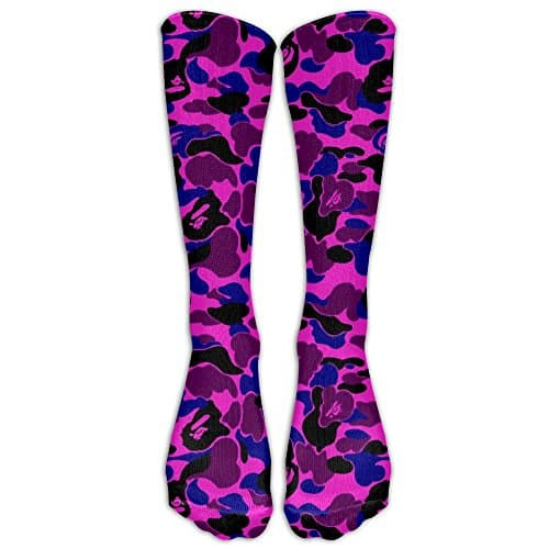 PHCDGDD Bape Camo Wallpaper Graduated Compression Socks For Men & Women Best Stockings For Nurses, Travel, Running, Maternity Pregnancy
