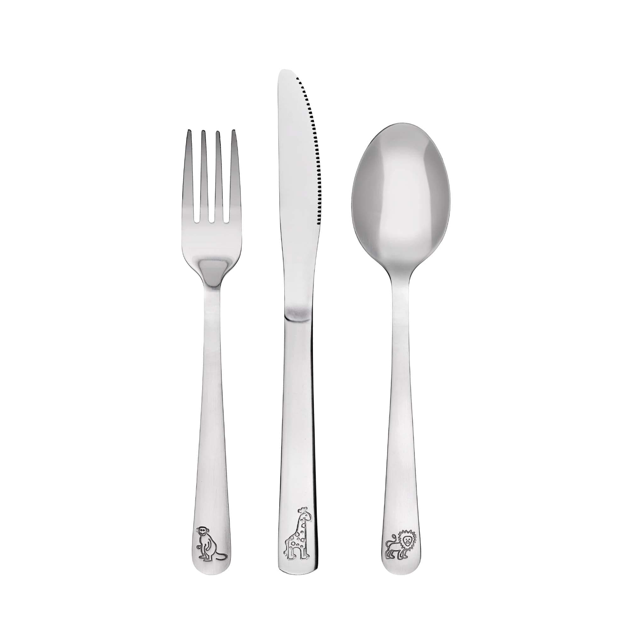 3-pcs. Set of Children Cutlery, made of stainless steel