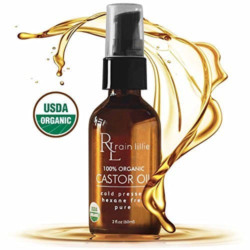 Organic Castor Oil for Hair Growth - Eyelash Growth Serum, Natural Hair Regrowth - Best for Hair Loss Treatment for Eyebrows, Lashes, Healthy Scalp, Reduces Frizz and Moisturizes Dry Hair, Coldpressed