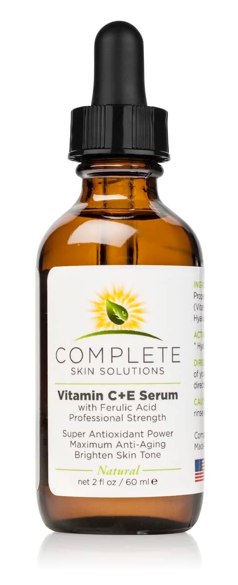 Natural Best Vitamin CE Serum - 2 oz With Ferulic,Hyaluronic Acid, Vitamin C 15% - Made In USA
