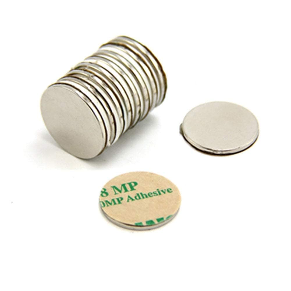 FIRST4MAGNETS Magnet Expert® Adhesive 20mm dia x 1.5mm N42 Neodymium Magnet - 2kg Pull (South) (Pack of 4)