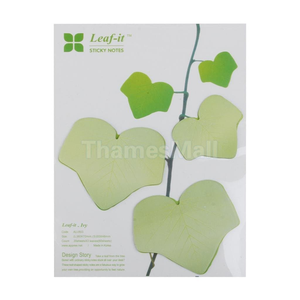 300 Sheets Leaf Sticky Note Memo Leaf-it Sticker Bookmark DIY Home Cafe Wall