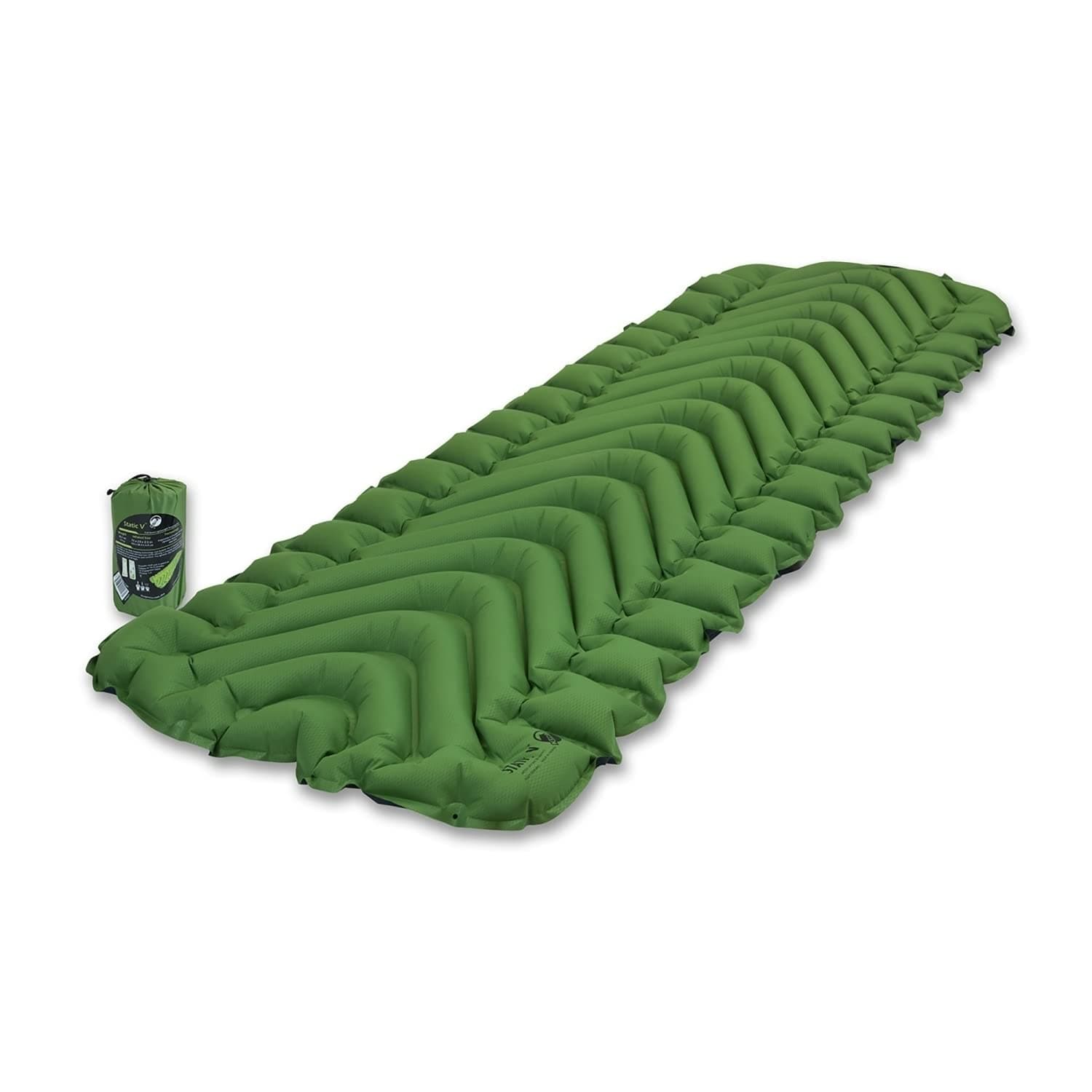 STATIC V Sleeping Pad, Lightweight, Outdoor Sleep Comfort, Best Camping Gear for Backpacking and Hiking, Inflatable Camping Mattress
