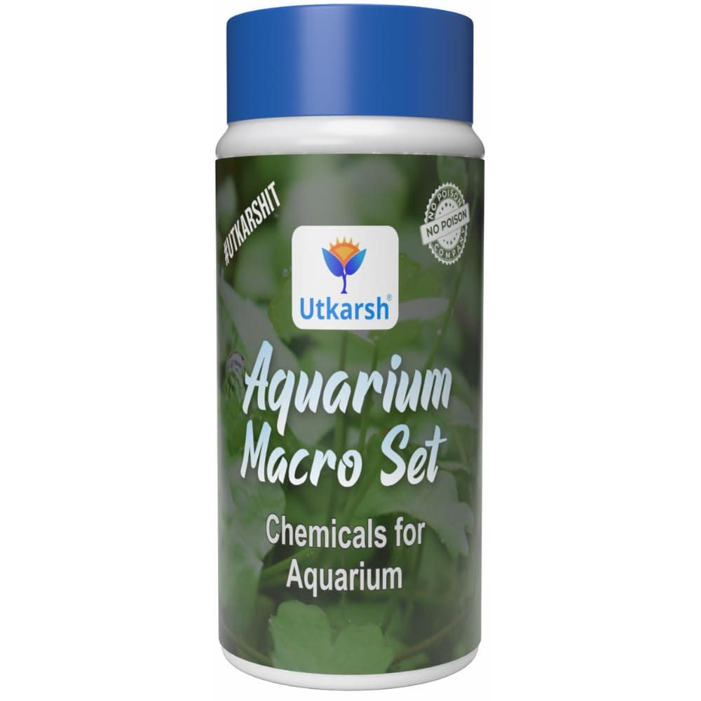 Utkarsh Aquarium Macro Set (Combination of Various Chemicals for Aquarium Plants), Provides Complete Macronutrient Solution for Healthy Aquarium Plants, Easy to Use & Safe (220 gm; Pack of 1)