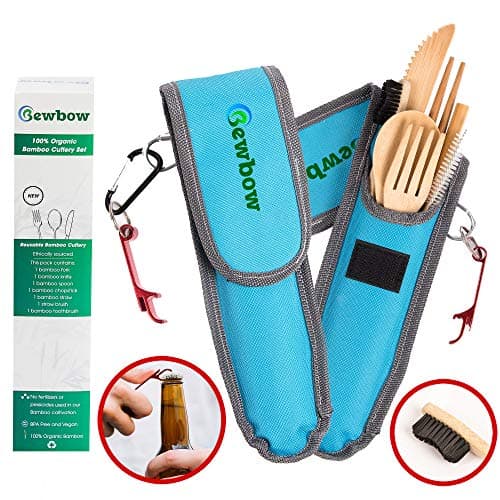 Bamboo Kitchen Utensils Set - 6 Pieces Eco-Friendly Wooden Spoons for Cooking - Wooden Utensils for Cooking - Organic Bamboo Utensils Set, Wooden Spatula Spoon for Cooking, Everyday Use