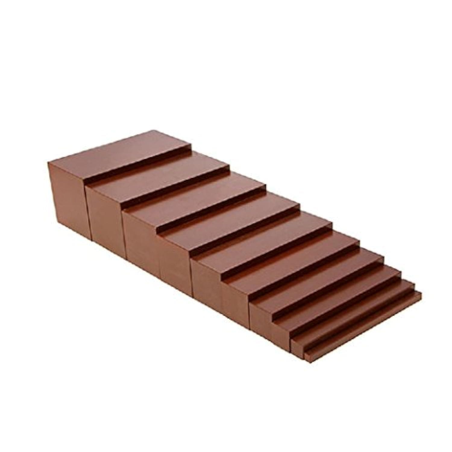 Adena Montessori Small Brown Stair Materials (5x5x10cm)