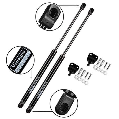 2003-2008 Nissan 350Z Trunk Gas Shocks - Rear Hatch Lift Supports - Includes Brackets (Pair / 2pc)