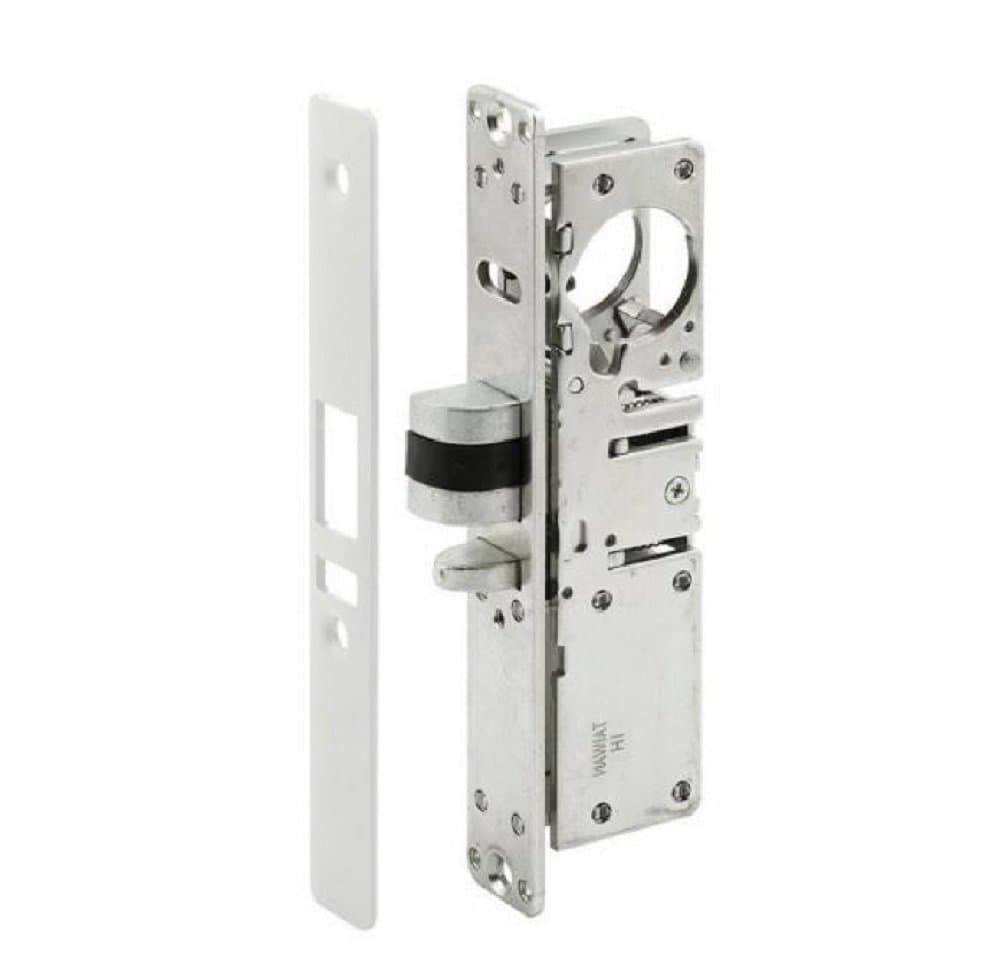 Storefront Door Mortise Deadlatch Adams Rite Style Lock in Aluminum (1-1/8" Backset, Right Hand)