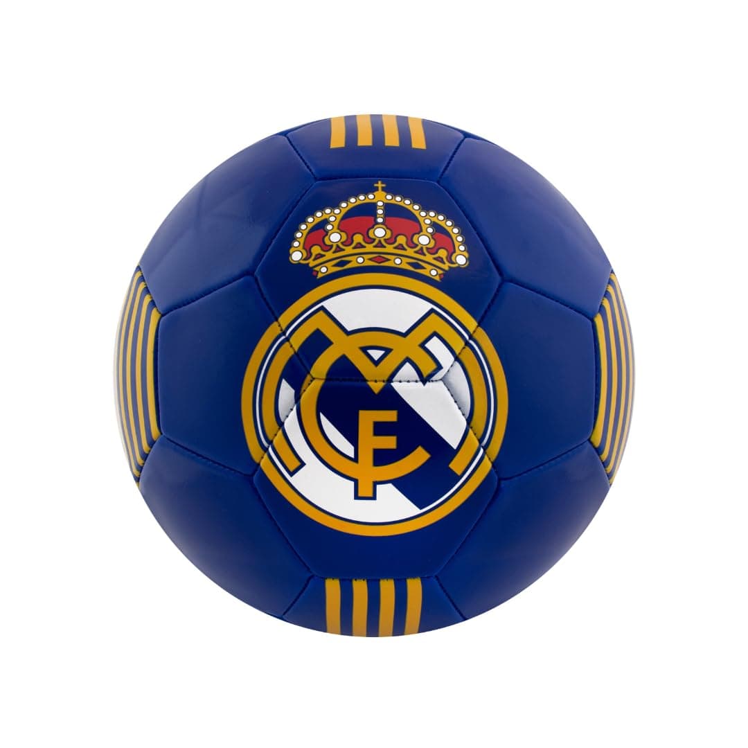 Art Official Real Madrid Soccer Ball, Size 5 Football, Authentic Club Logo, Premium Fan Collectible for Training, Play & Display