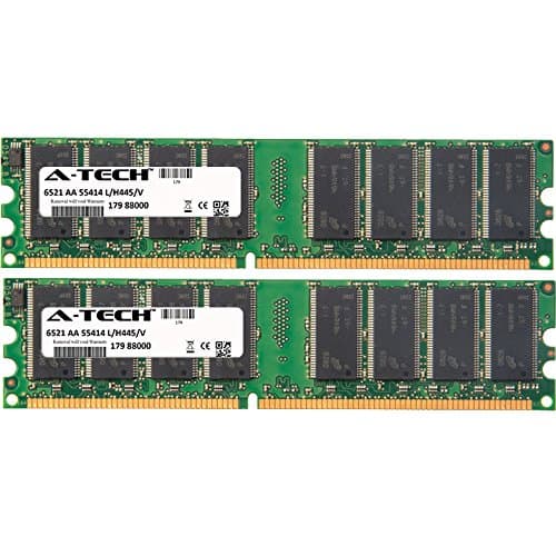 A-Tech 2GB KIT (2 x 1GB) for HP-Compaq HP Pavilion Desktop A610.UK A610e A610n A612n A615CN A615m A616x A619.dk A620.f1 A620d A620n A625d A626x A629.dk A629. DIMM DDR Non-ECC PC2700 333MHz RAM Memory