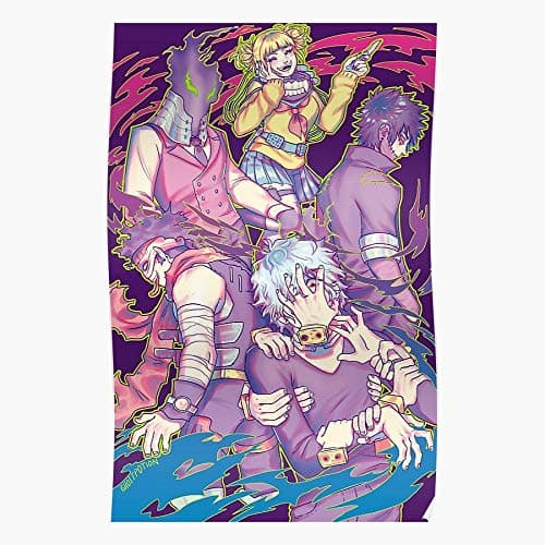 Hero Kurogiri Boku Of Mha Blackmist Villains Stain League Dabi Academia Tomura Bnha No Shigaraki Home Decor Wall Art Print Poster !