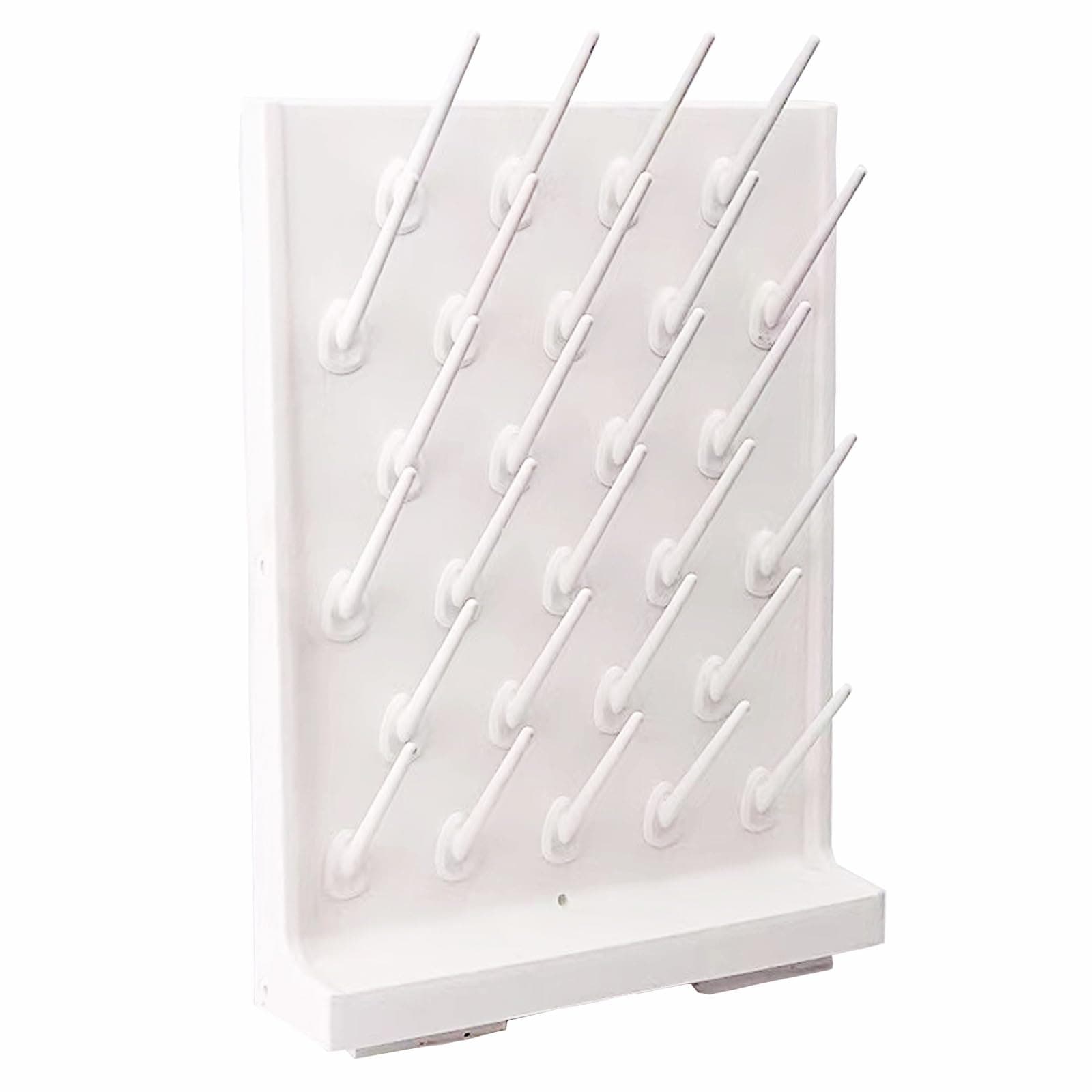 Wall Mounted Drying Rack 27 Pegs Lab Drying Draining Rack Cleaning Equipment Bench-top Laboratory Glassware
