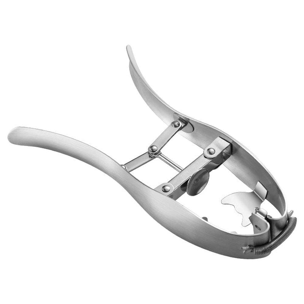 Qualizon 18/8 Stainless Steel Rapid Egg Opener, Automatic Rebound Eggshell Cracker (Very Easy & Fast Eggshell cutter for Raw Eggs)