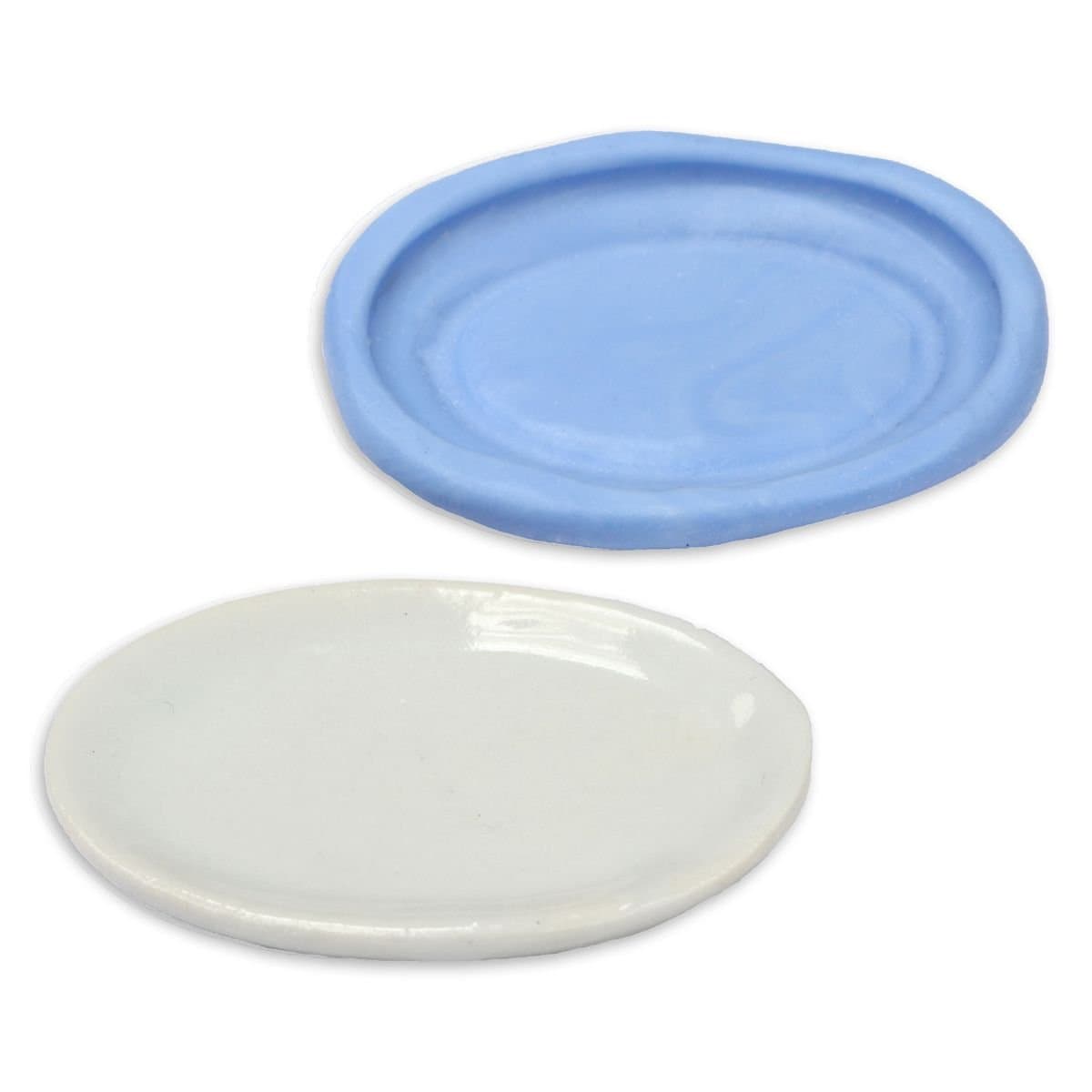MyTinyWorld Dolls House Miniature Reusable Oval Plate Silicone Mould