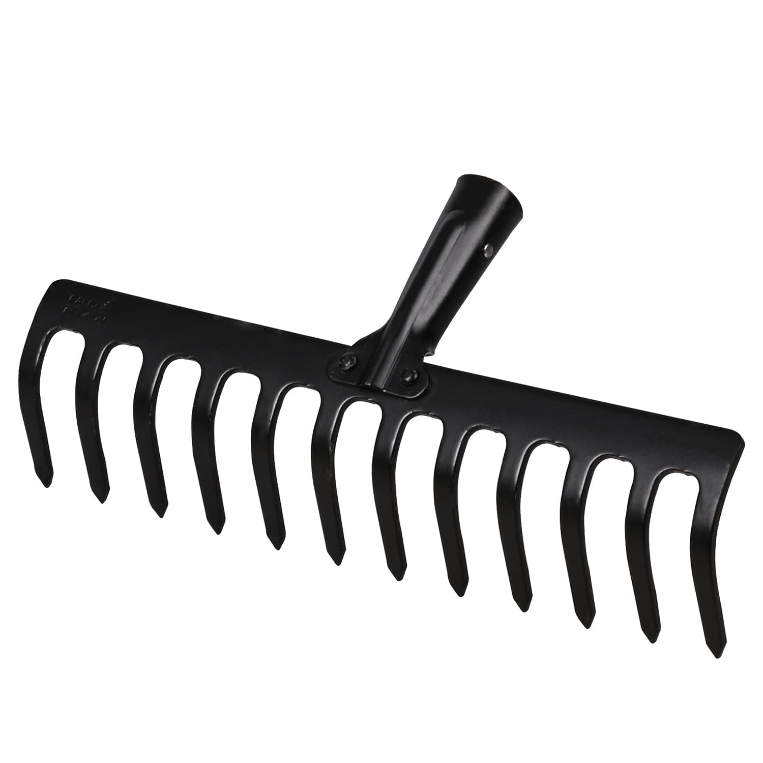 FALCON FGR-12 Garden Rake 12-Teeth Metal Head for Loosening Soil Gathering Leaf Leveling Land Agriculture Farming Gardening Tool (Pack of 1, Without Handle)