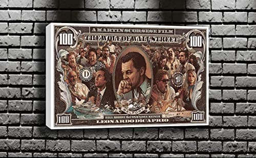 Wolf Wall Street 100 Dollar Bill Mwa_11163 (30x18)