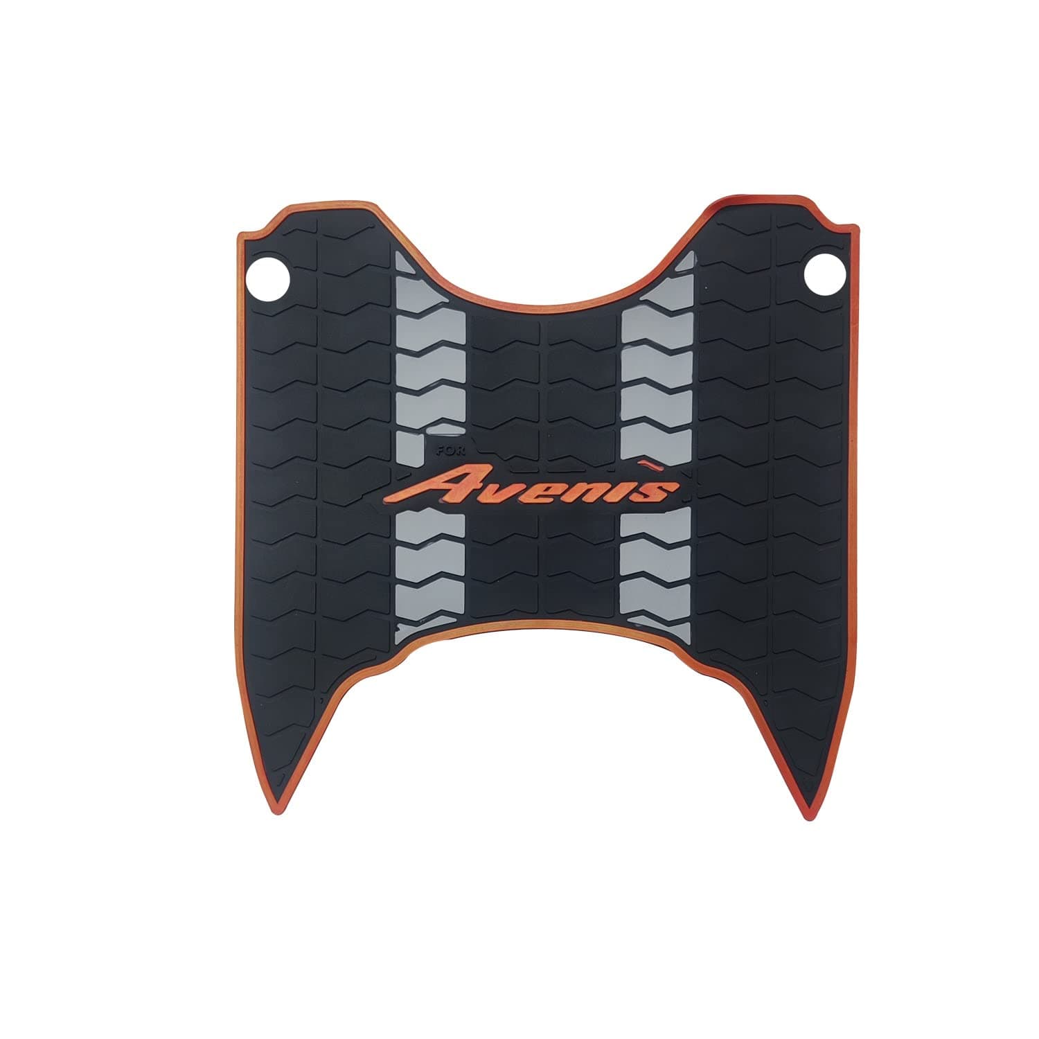 AUTOXYGEN Anti skid Scooter/Scooty Foot Mat Rubber Multicolor Floor Mat Accessories_2 for Avenis 125 BS-6 (Black, Grey & Red)