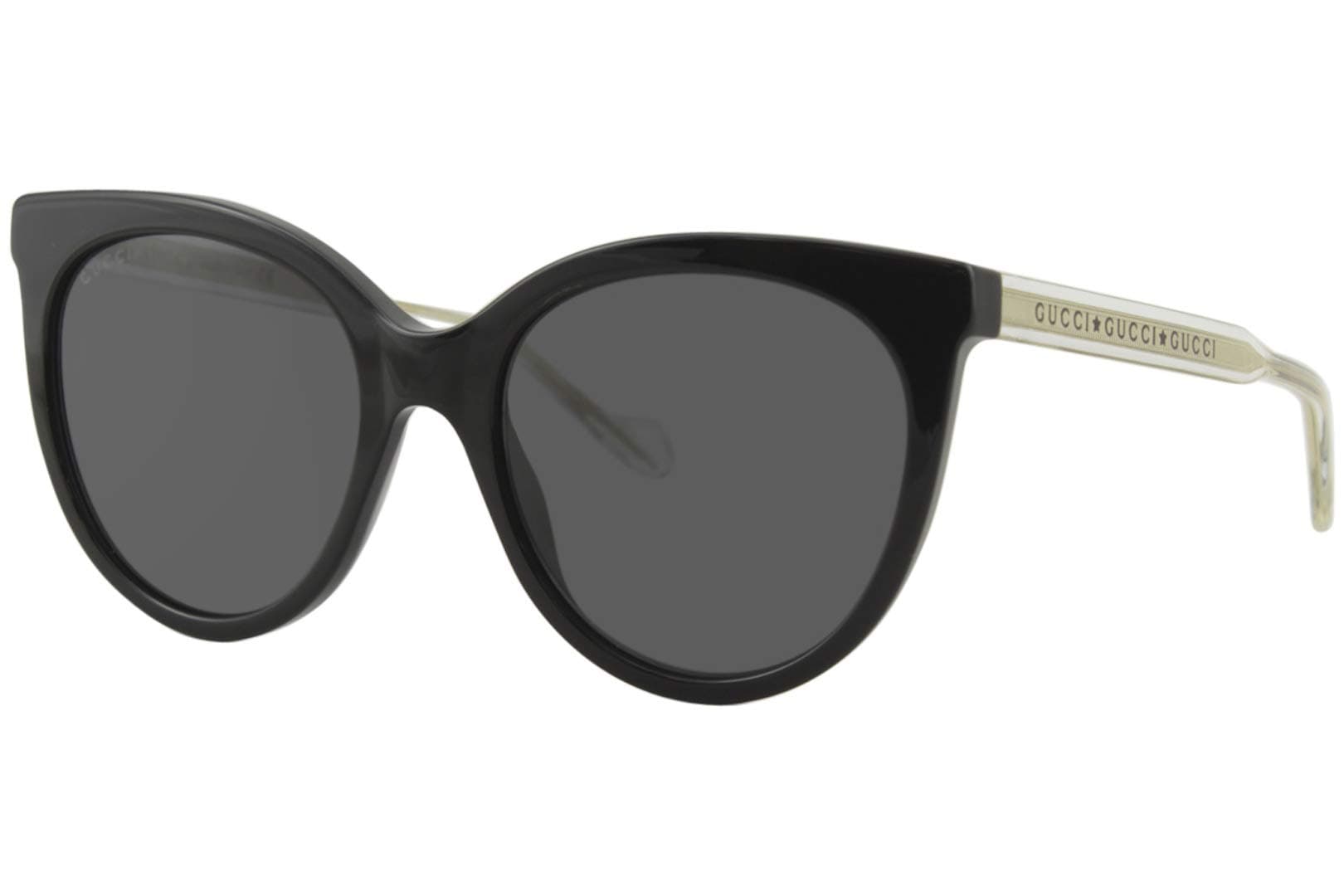 Unisex Adults’ GG0565S-001-54 Sunglasses, Schwarz Glänzend-Kristall Kristall, 54.0