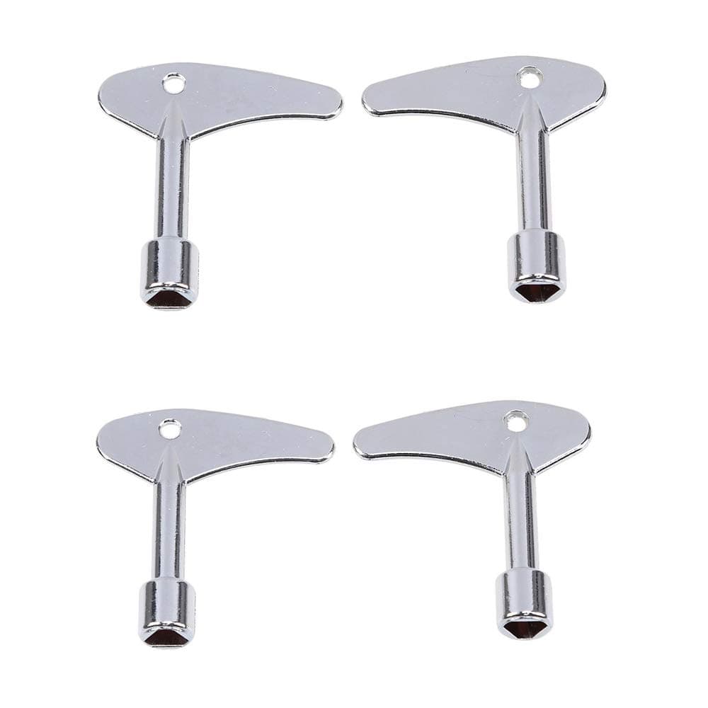 UCTOP STORE 4 Pcs Triangle Spanner Key Set, 6.2 x 5.7 cm, Silver, Stainless Steel, Elevator Door Release, Electric Cabinet Key