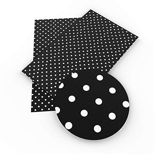8x13 Inch Dot Faux Synthetic Leather- Synthetic Leather Fabric for Wallpaper Coverings- Leatherette Fabric Sheets- Synthetic Leather Fabric for Bows DIY- Origami Fabric Sewing Patterns Bag (Style 6)