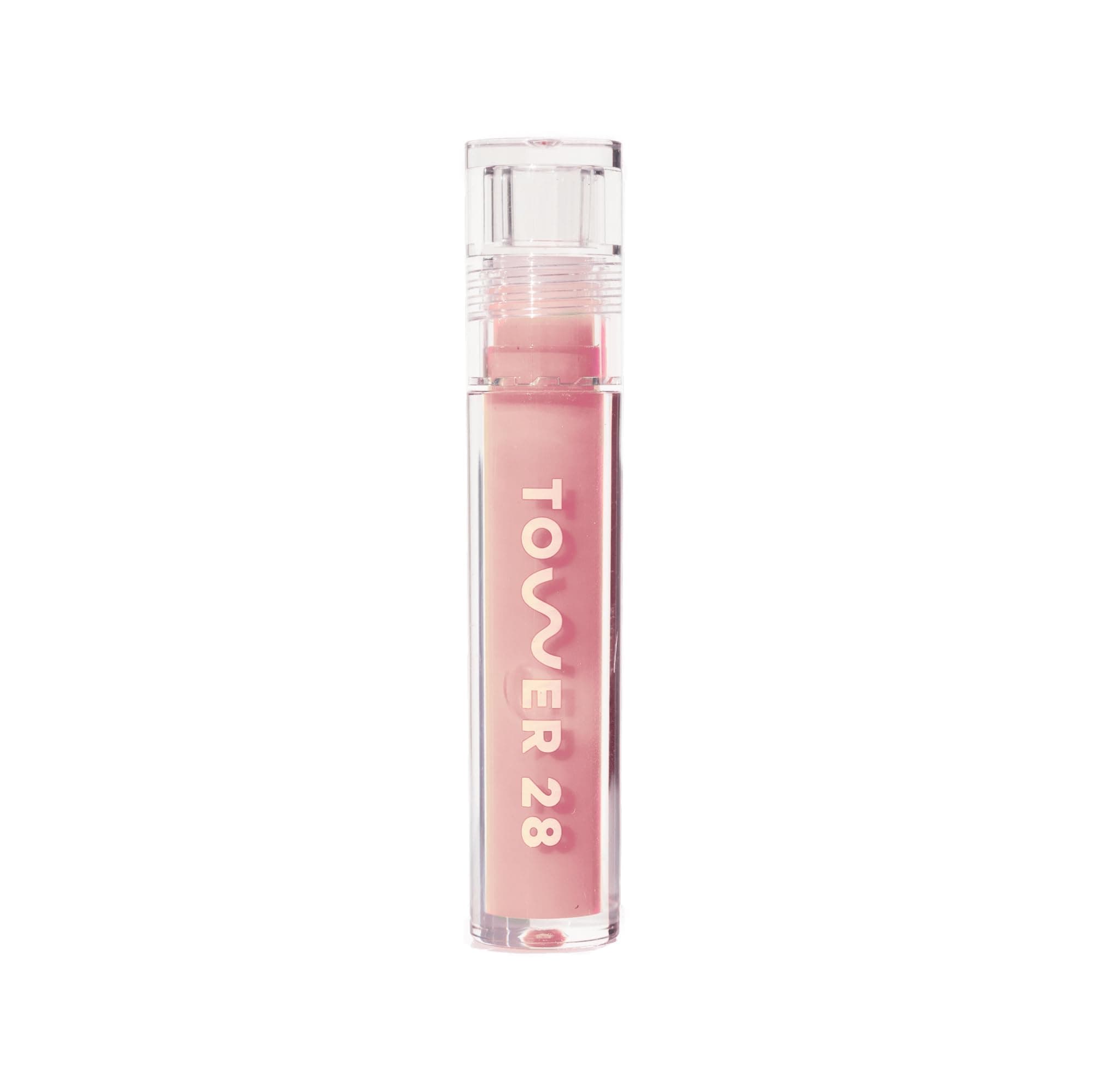 ShineOn Milky Lip Jelly, OAT | Non-Sticky, Vegan Lip Gloss in Milky Peachy Pink | Apricot and Raspberry Seed Oil | Moisturizing, Clean, Cruelty Free
