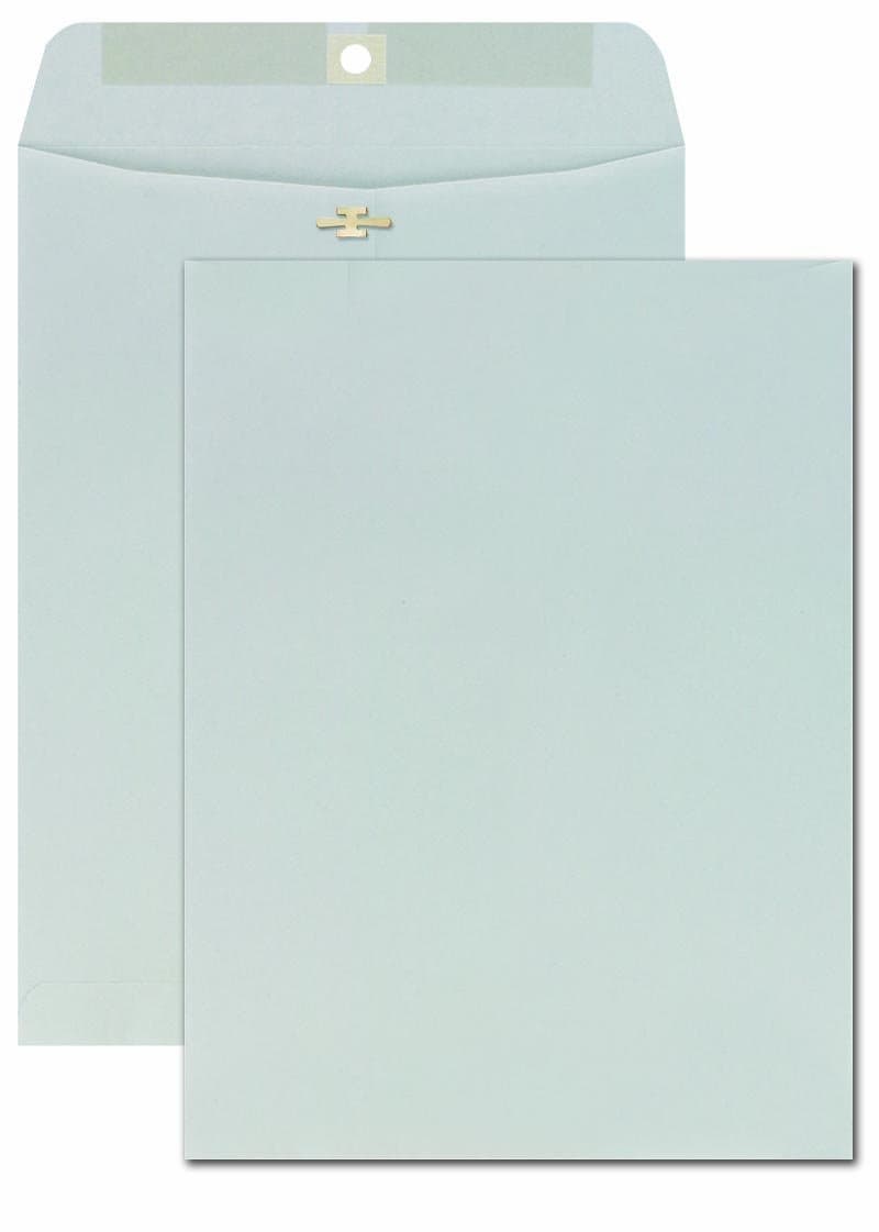 Columbian CO397 10x13-Inch Clasp Gray Kraft Envelopes, 100 Count