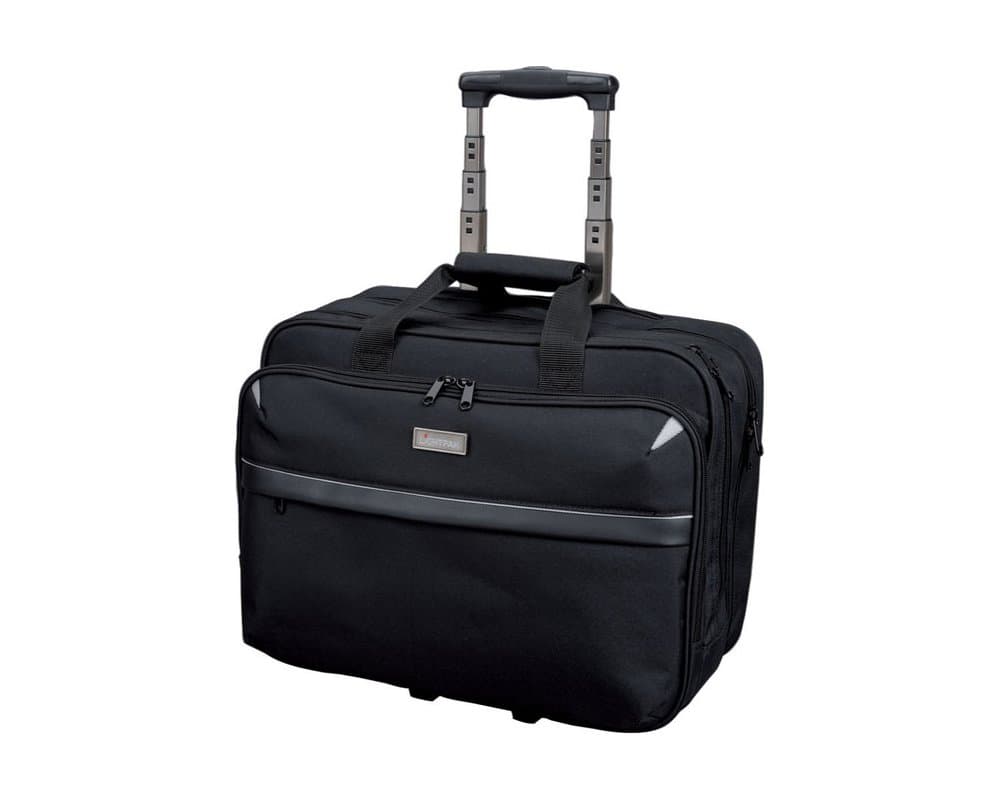 LIGHTPAK46099 XRAY - wheeled business laptop bag, nylon, black