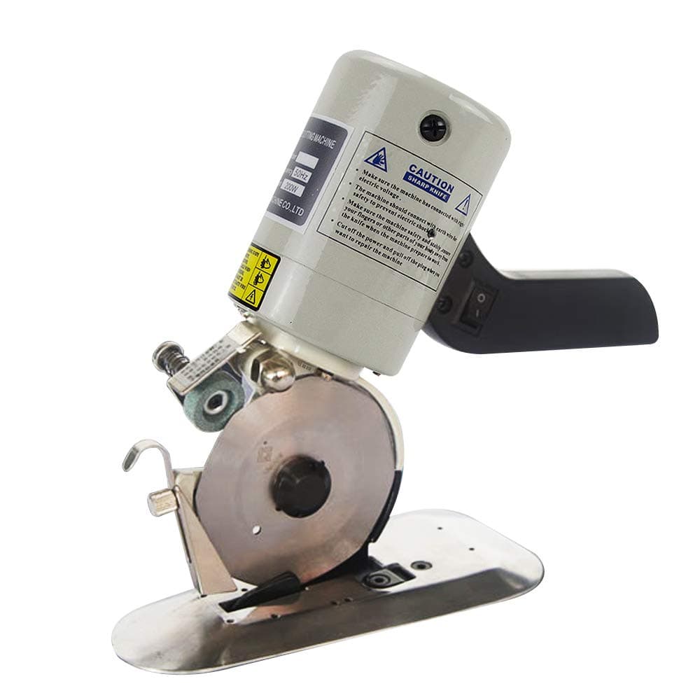 Anesty 90mm Cloth Cutting Machine 200w Electric Cloth Cutter High-Speed Steel Octagonal Knife Cloth Cutting Machine for Varied. Layer Cloth Leather Fabric Cutting