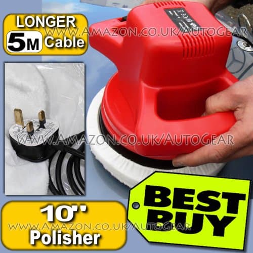 STW 10" Orbital High Power 120w Electric Car Buffer Polisher Polishing Buffer Machine With Extra Long 5 Meter Cable