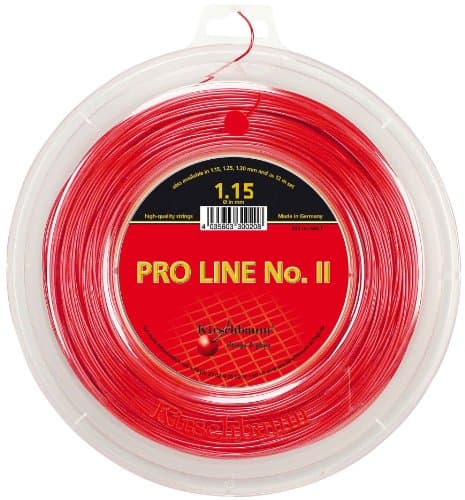Kirschbaum Reel Pro Line II Tennis String, 1.25mm/17-Gauge, Red