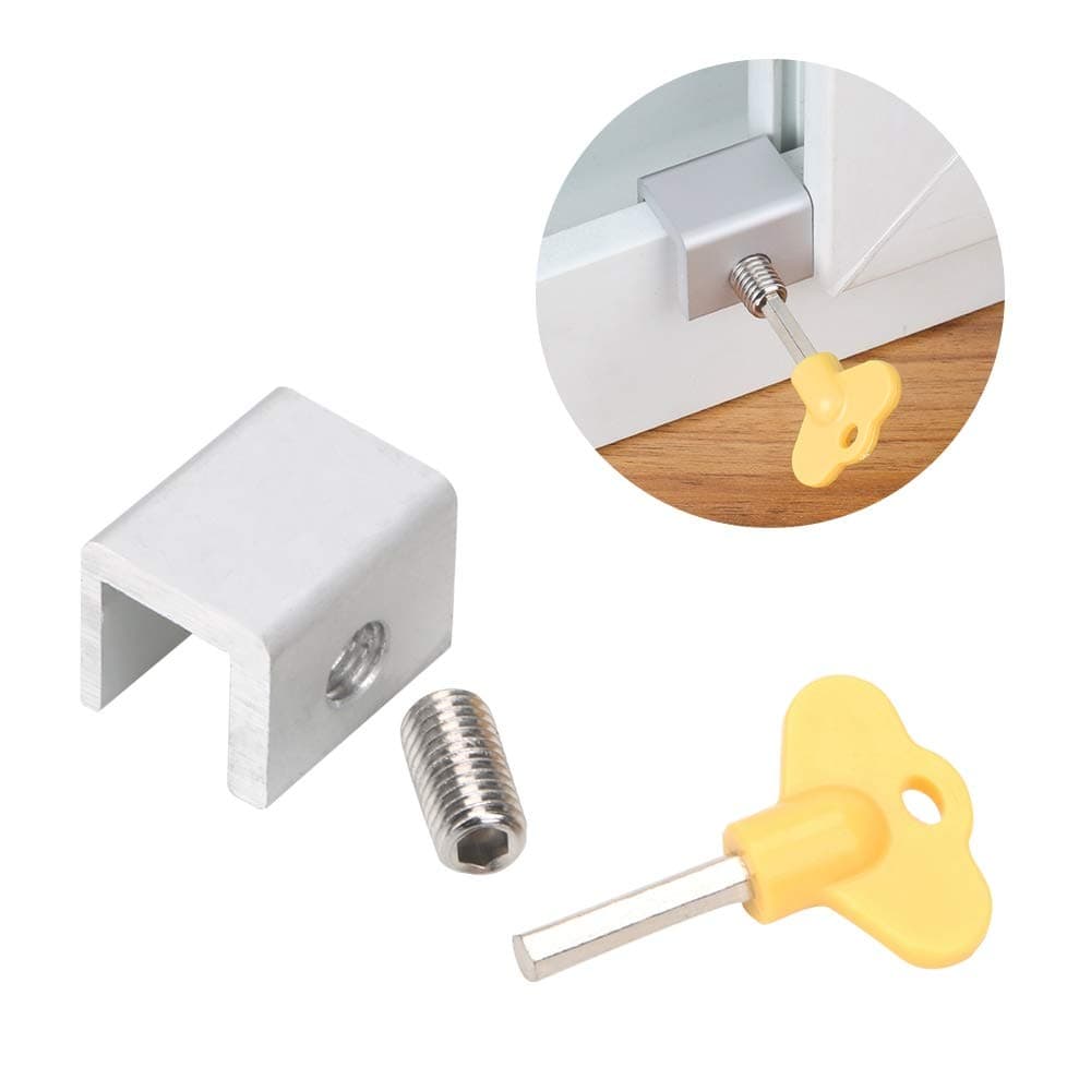 Queen Boutiques Safety Window Locks Aluminum Restrictor Door Window Lock Home Improvement Window Cable Limit Children Security Safety Key Lock Anti-theft Window Locks
