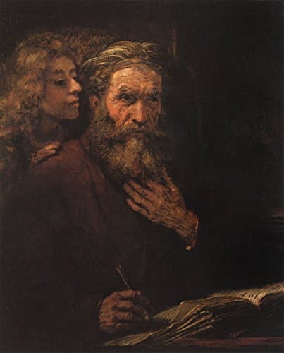 Steve Art Gallery Saint Matthem and the,REMBRANDT Harmenszoon van Rijn,50x40cm