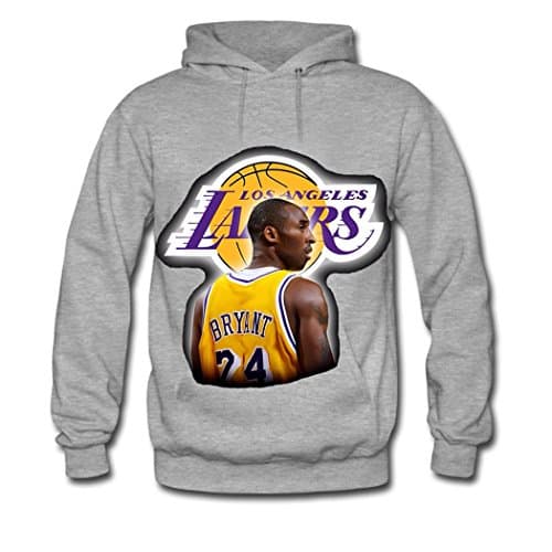 LBJY Fashion Kids Kobe Bryant classic Cotton Hoodie Sweatshirt Large/9Y-10Y Gray