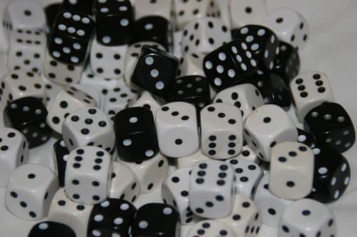 30 Dice, 16mm, Black and White