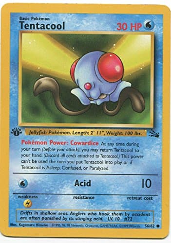 Pokemon - Tentacool (56) - Fossil - 1st Edition
