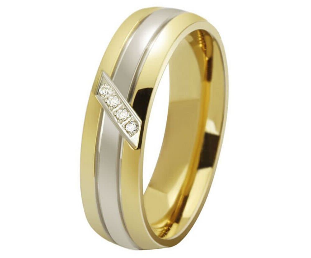 The New Titanium Steel Rings Wedding Ring Diamond Engagement Ring Wholesale R-064 (12)