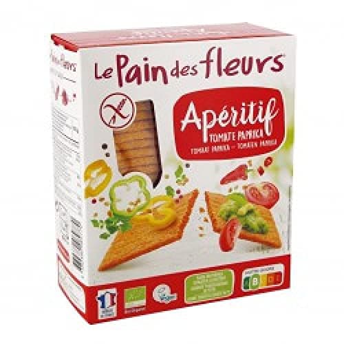 Le Pain Des Fleurs Organic & Gluten Free Tomato/Paprika Crispbread 150g