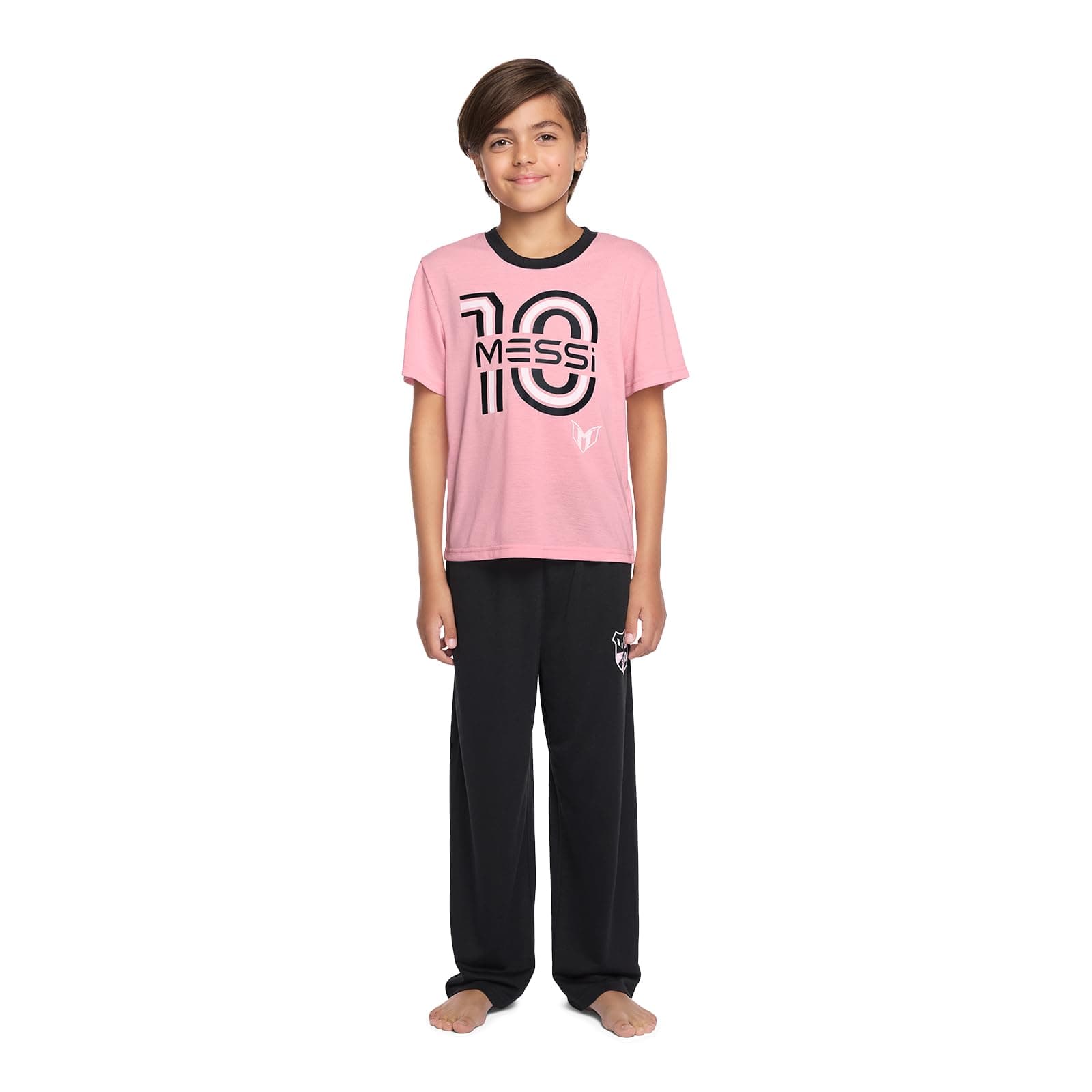Boys' Lifestyle Long Sleeve 2-piece Set, Loose-fit Top & Sweatpants