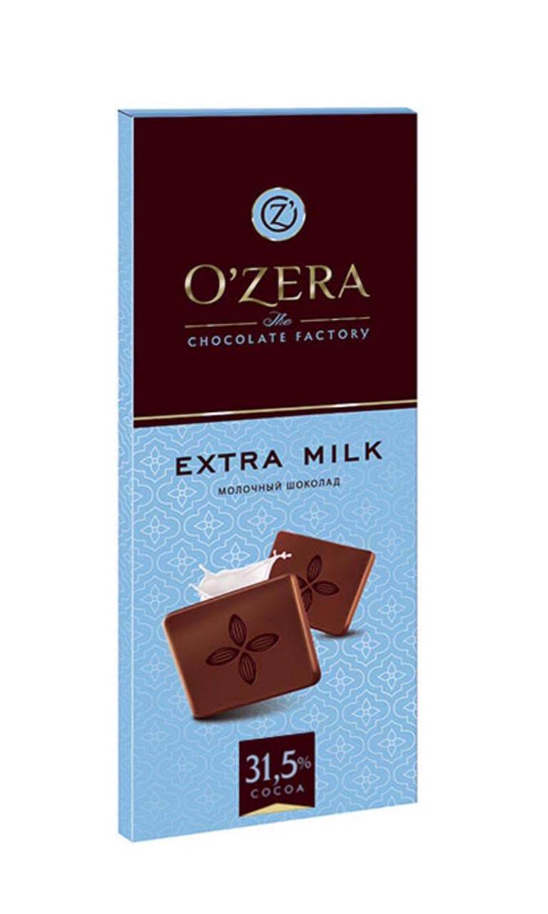 O`Zera Extra Milk chocolate 90gmx18