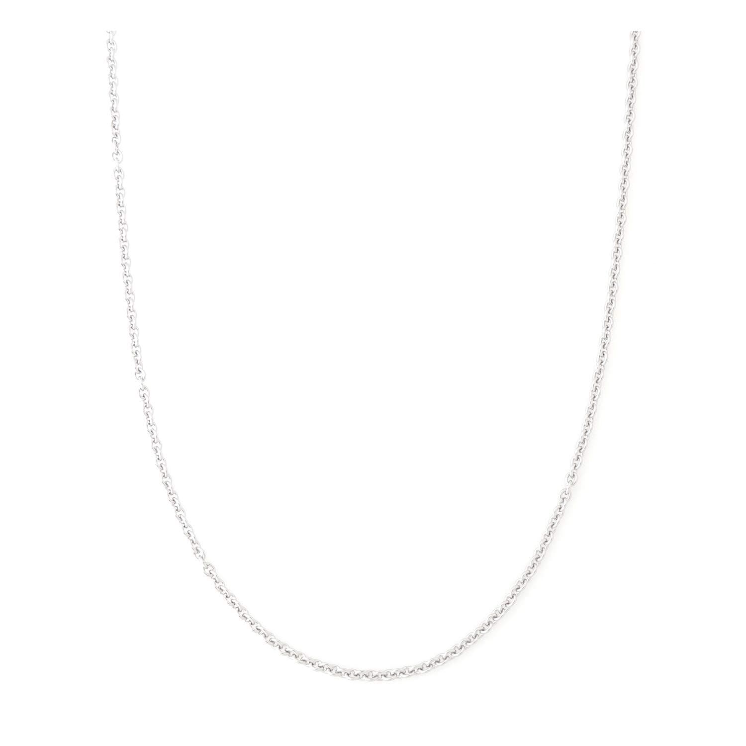 2MM Stainless Steel Necklace - Thin Cable Chain for Women & Men, Silver Chains for Pendant Addition or Alone - 16-30 Inch Available